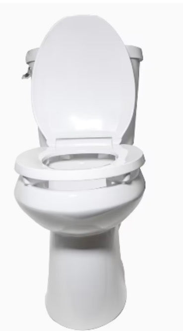 Centoco ADA Compliant 2 inch Raised Elongated Closed Front with Cover Toilet Seat in White (New)