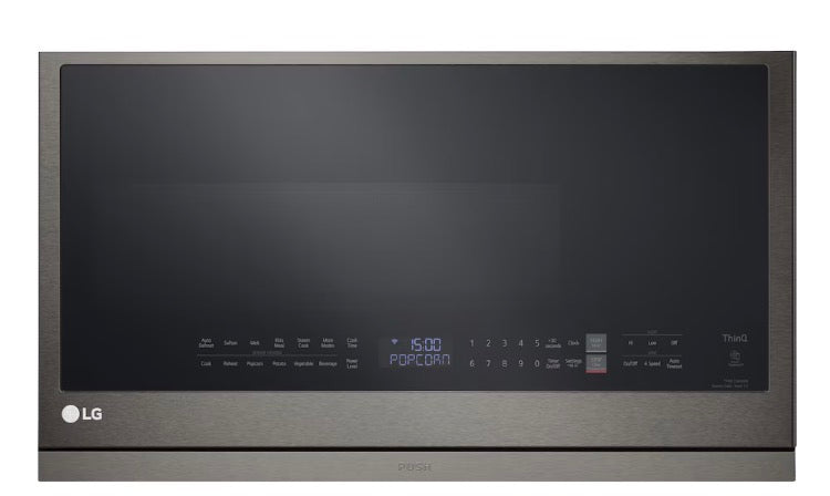 LG Electronics 2.1 cu. ft. Wi-Fi Enabled OTR with ExtendaVent 2.0, EasyClean in Black Stainless Steel (Out of box) (new)