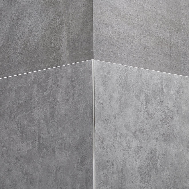 Ove Decors Lotus 31-in x 74-in Grey Concrete Finish Shower Panel (new)