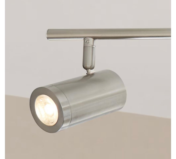 Hampton Bay 30-inch 4-Light Brushed Nickel Integrated LED Dimmable Fixed Track Lighting Kit (New)