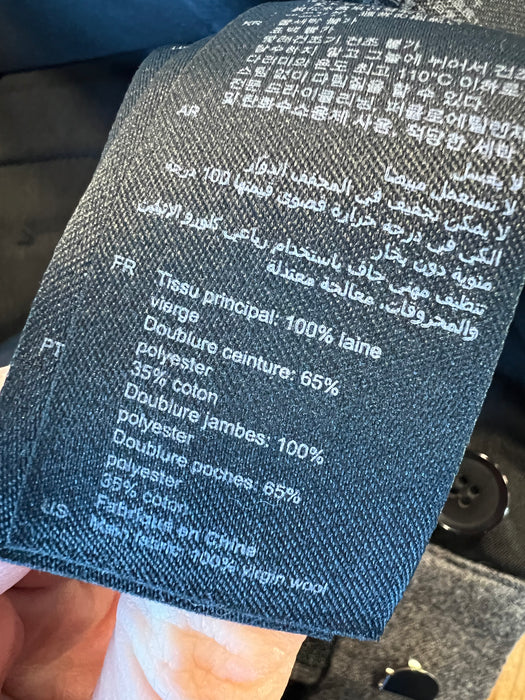 Sandro Paris Men’s XS 100% Wool Suit Pants