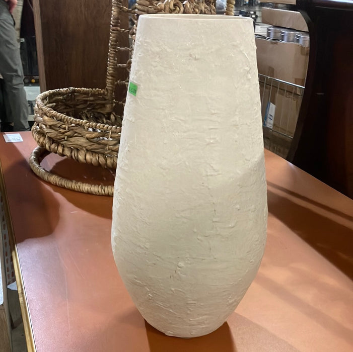 White Textured Ceramic Vase (new)