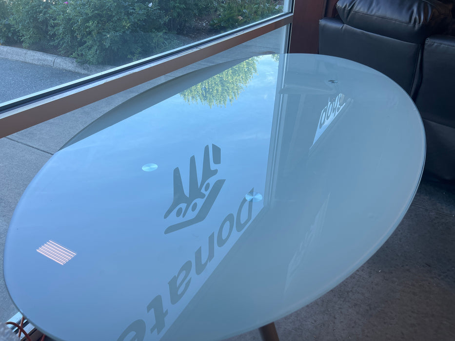 Glass Top Desk