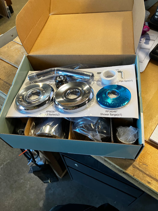 Aragon 2-Handle 1-Spray Shower Faucet in Chrome (Valve Included)