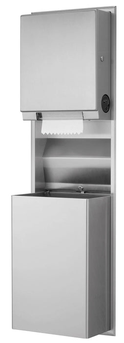 Bobrick B-39617 - ClassicSeries Recessed Convertible Paper Towel Dispenser/Waste Receptacle (New)