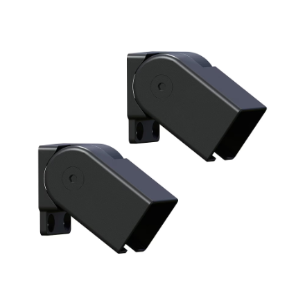 Peak MountainView Glass Deck Railing Stair Rail Bracket in Matte Black Stainless Steel (New)