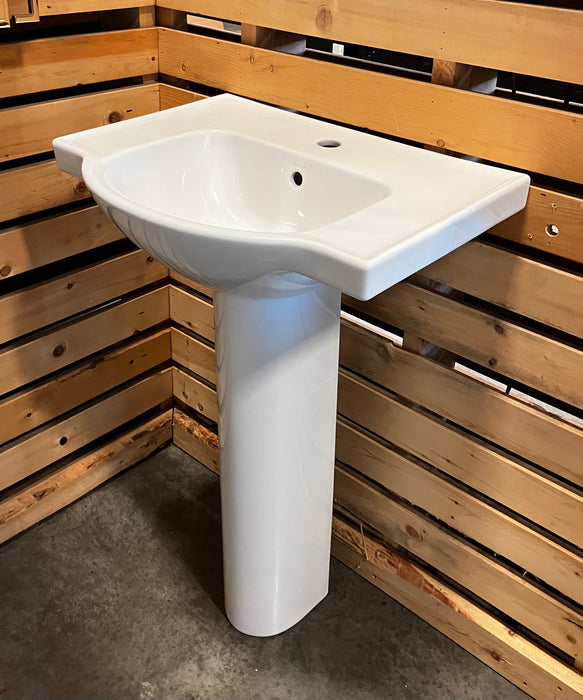 KOHLER 24" Pedestal Bathroom Sink With Single Faucet Hole (New)