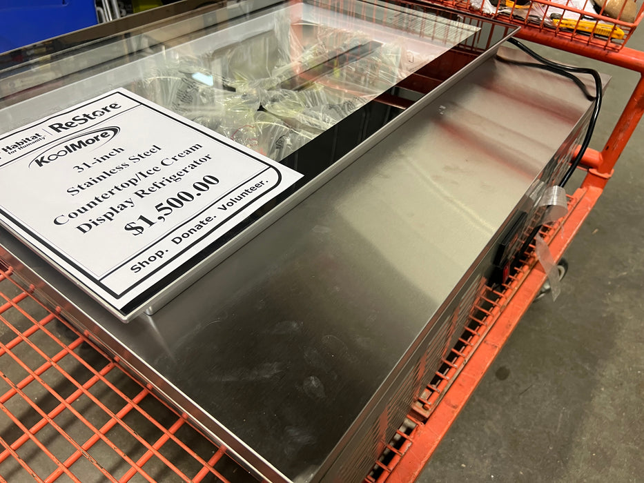 KoolMoore 31” Countertop/Ice Cream Display Freezer (new)