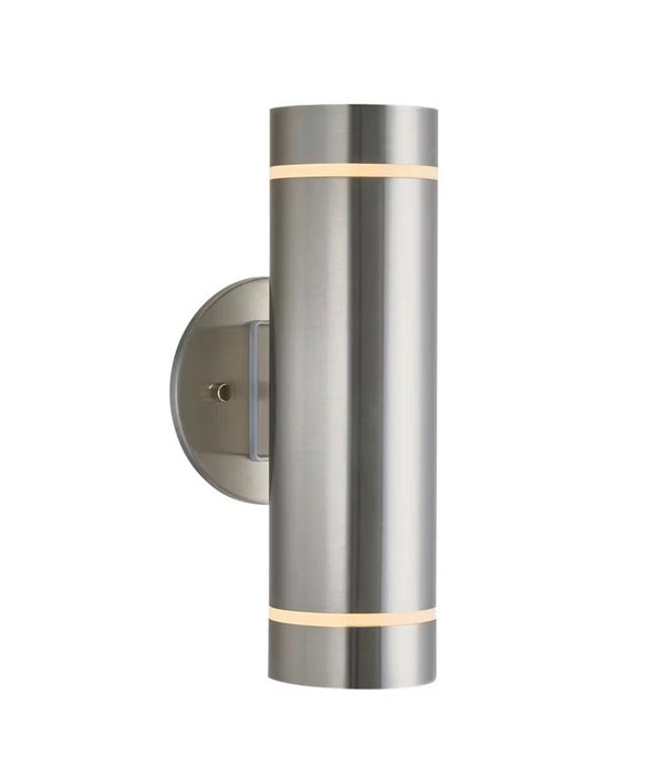 Artika C7 2-light 40W Stainless Steel Outdoor and Indoor Wall Mount Cylinder Light