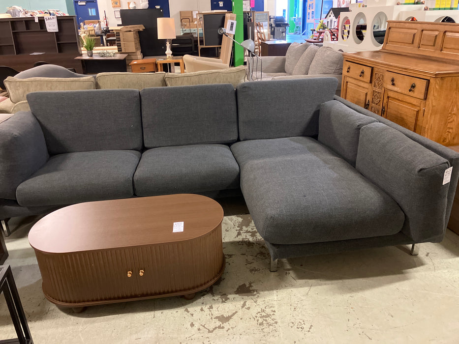Grey sectional sofa (used)