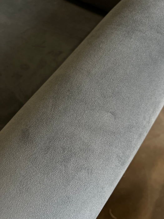 Slate Blue Velvet Sofa