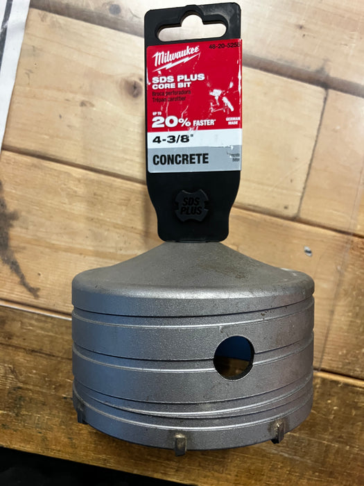 Milwaukee Tool 4-3/8 -inch Carbide SDS-Plus Masonry Core Bit (Used)