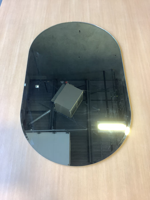 Decor Wonderland Khloe XL 40 in. x 24 in. Oval Beveled Modern Wall Mirror