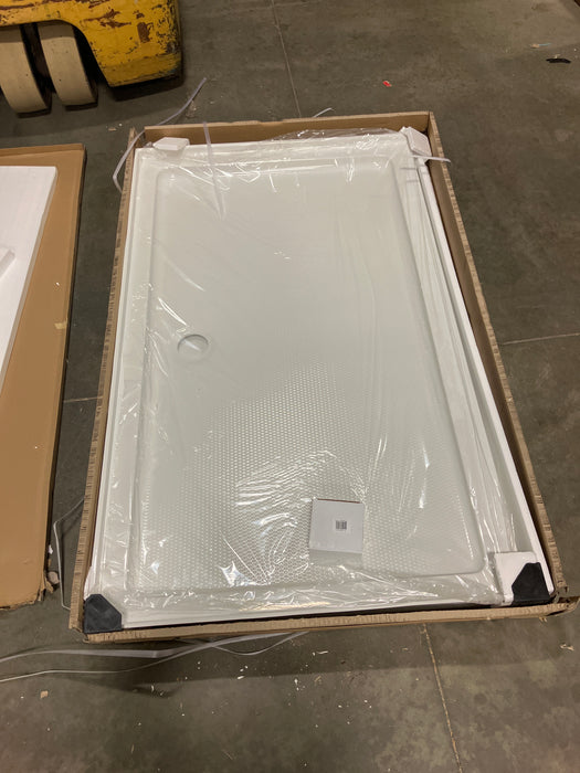 Streamline NT-124-60WH-AL 60 in. x 36 in. Alcove Acrylic Shower Base with Center Drain, Drain Included (New)