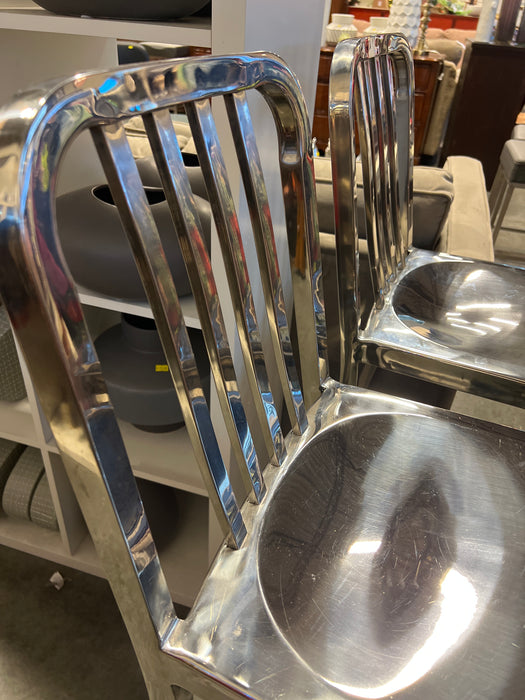 Chrome Bar Stool Pair (used)
