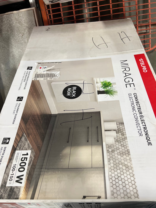 STELPRO Mirage Convector Black 1500W 240V Built-In Electronic Thermostat (new)
