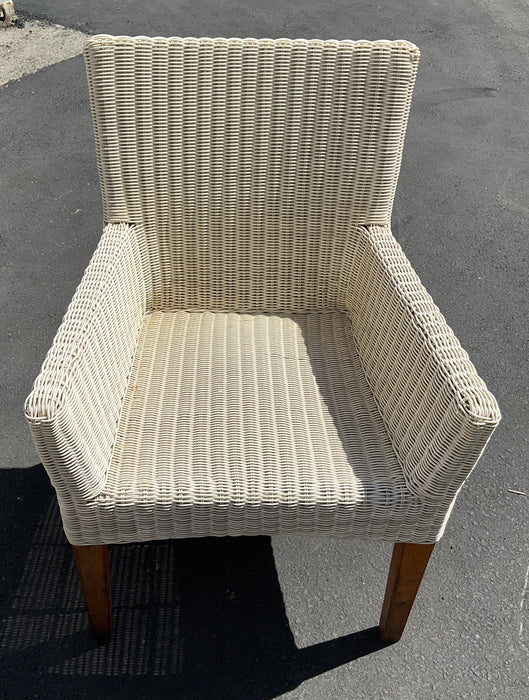 White Rattan Chair (Used)