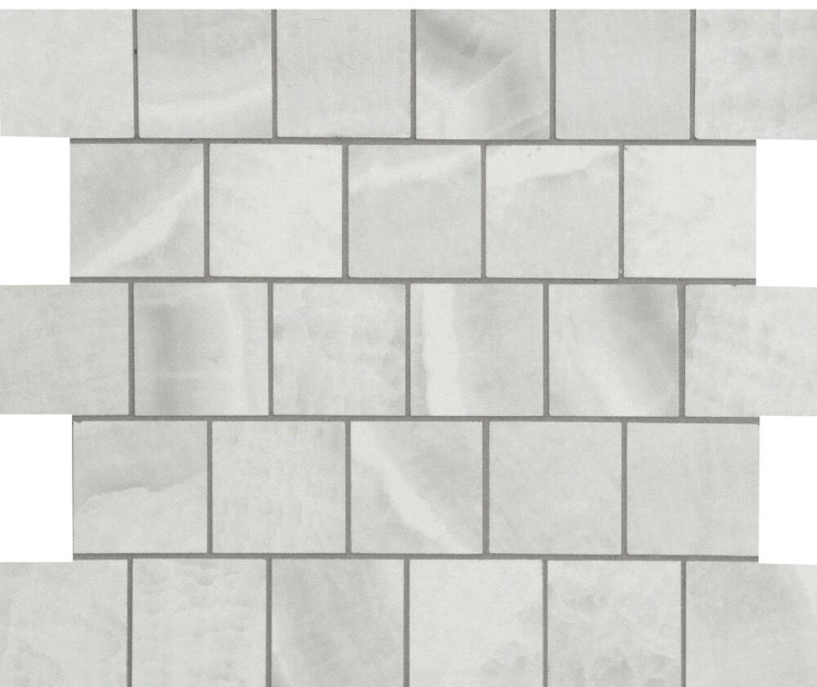 MSI Stone ULC Matrix Grey 12 in. x 12 in. x 10 mm Polished Porcelain Mesh-Mounted Mosaic Tile (new)
