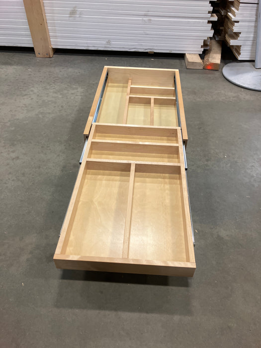 Wood Base Cabinet Two-Tier Replacement Drawer System