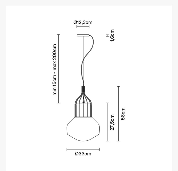 Large Bulb Pendant Light