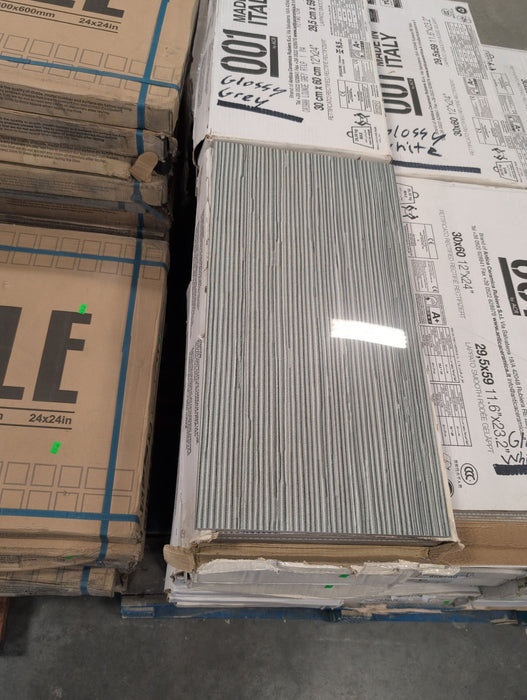 Ceramic Striped Modern Tile 7 Pack