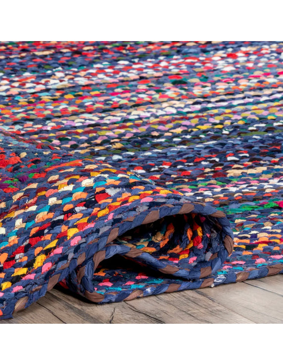 nuLOOM Hand Braided Tammara Blue 2 ft. 6-inch x 8 ft. Indoor Runner (new)