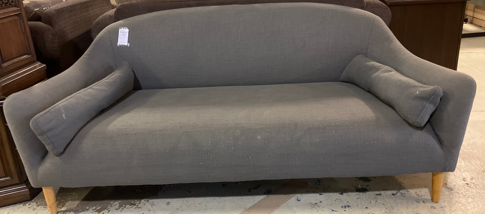 Grey Couch with wooden legs (used)