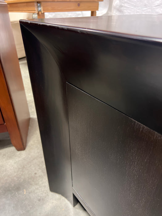 Dark Espresso Low Media Cabinet (as is missing handle) (used)