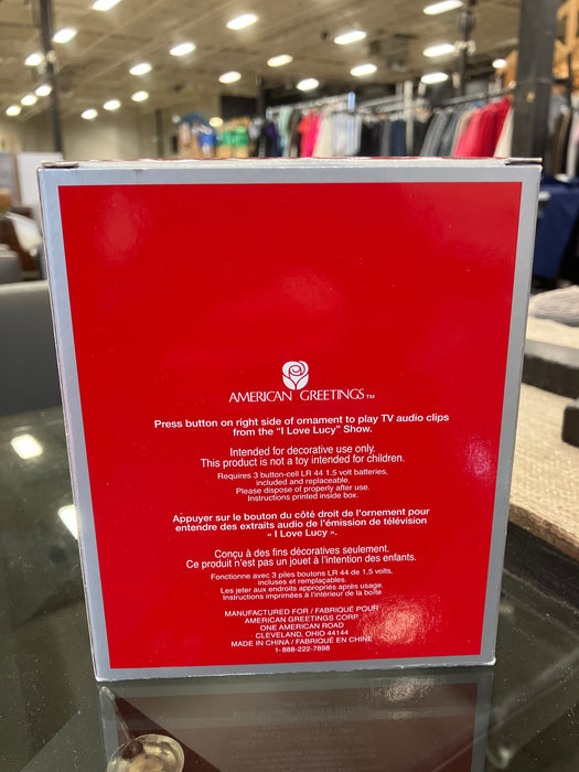 “I Love Lucy” #113 60th Anniversary Carlton Cards Heirloom Collection Christmas Ornament