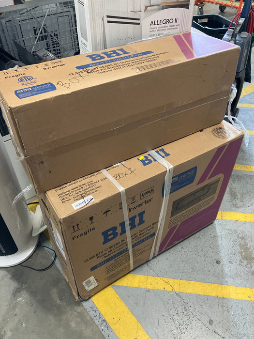 BHI 12,000 BTU SEER2 Inverter Ductless Mini Split Room Air Conditioner with Heat Pump (new)