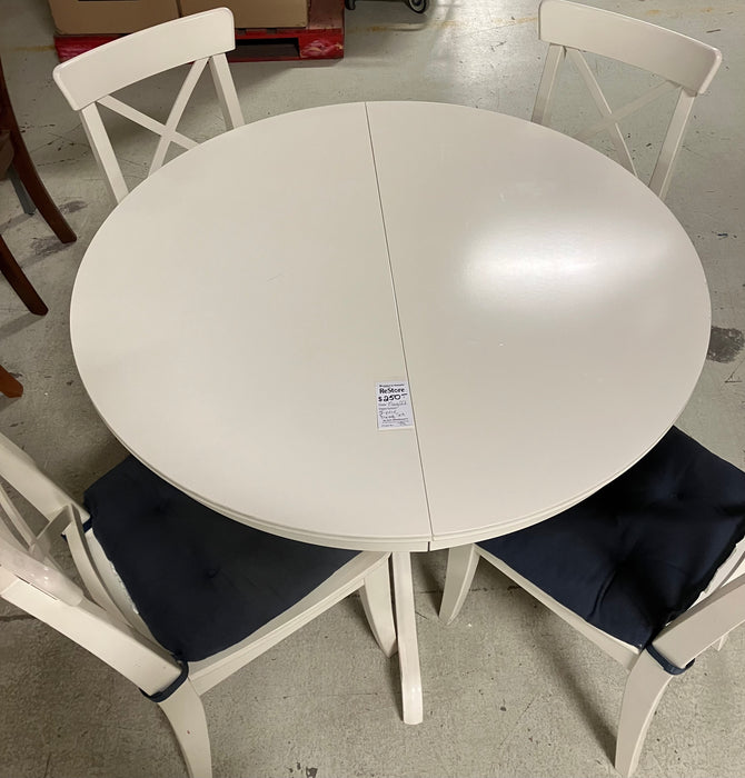 5-piece White Dining Set