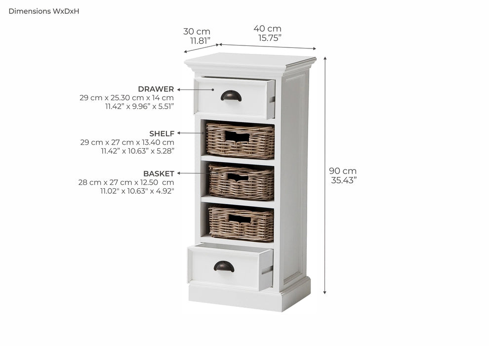 Storage Unit with Basket Set (CA589) (NEW)