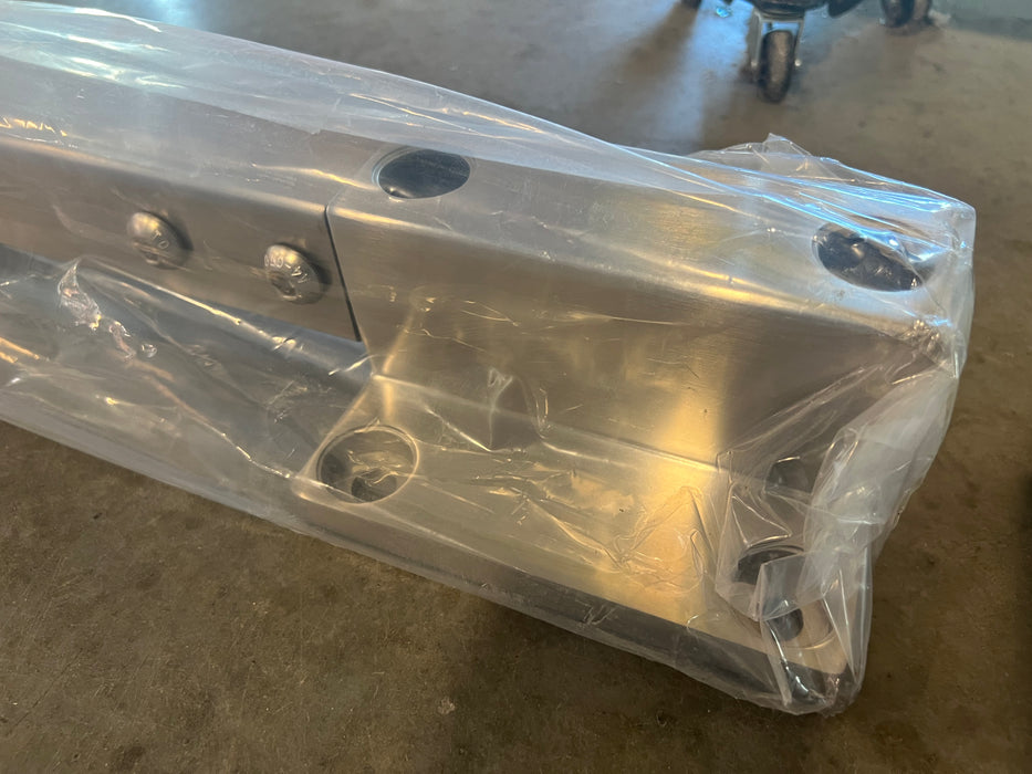 Peak MountainView 42-inch H Glass Deck Railing Fascia Post in Brushed Stainless Steel (new)