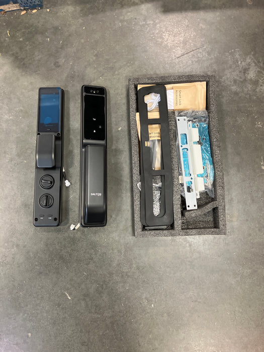 DALTON LOCKS Smart Lock Fingerprint Wi-Fi Deadbolt Camera, 3D Face Rec Black Works with Google & Alexa (Used)