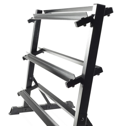 CAP Barbell 3-Tier Heavy Duty Dumbbell Storage Rack, 51-Inch, Black (Dumbbells not included) (New)