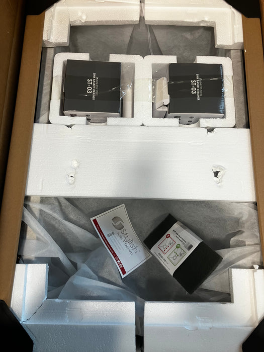 Stylish Undermount 28 Inch Stainless Steel Double Bowl Kitchen Sink (New)