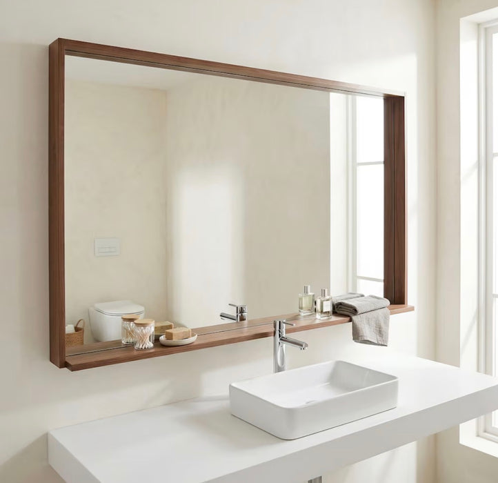 Nordic Canada Gia 60-inch Mirror Walnut, 55.1 inch x 27.6 inch (as is)
