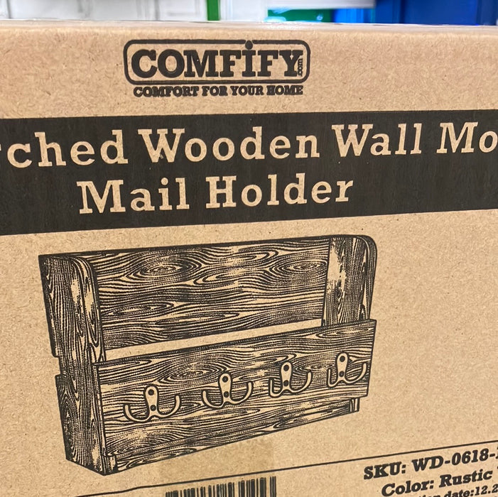 Rustic Wooden Mail Holder