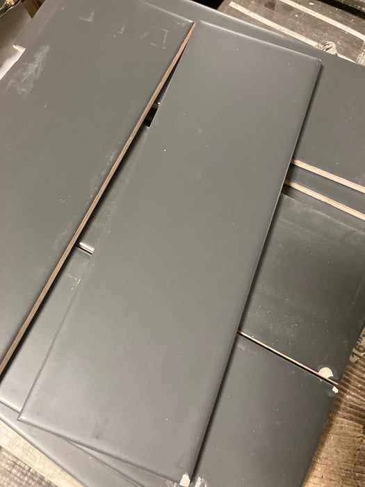 Black glazed wall tile