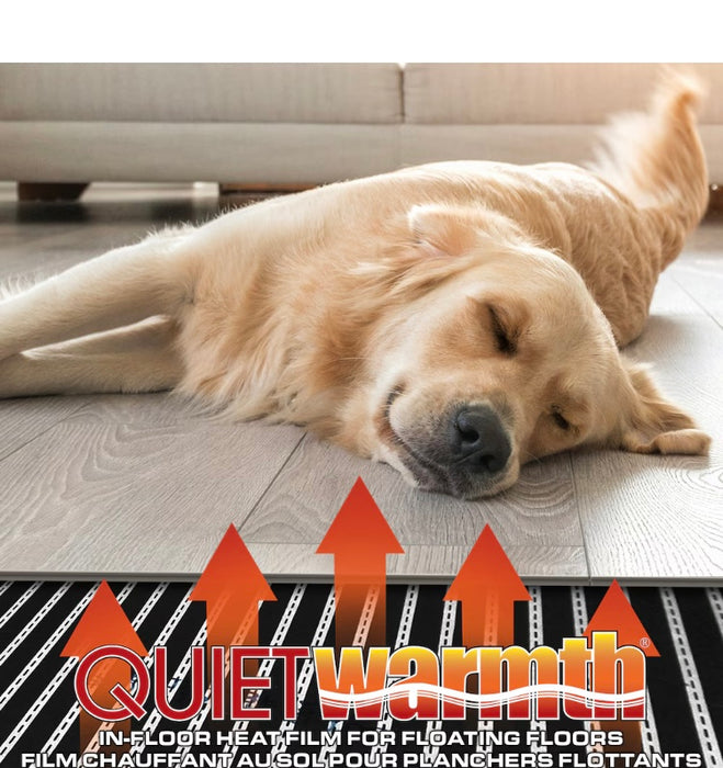 QuietWarmth 1.5 ft. x 5 ft. 120V Floor Heating System for Laminate, Vinyl, and Floating Floors (7.5 sq. ft.) New*