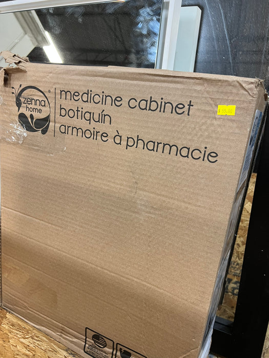 Zenna Home 16x20 White Frame Medicine Cabinet (new)