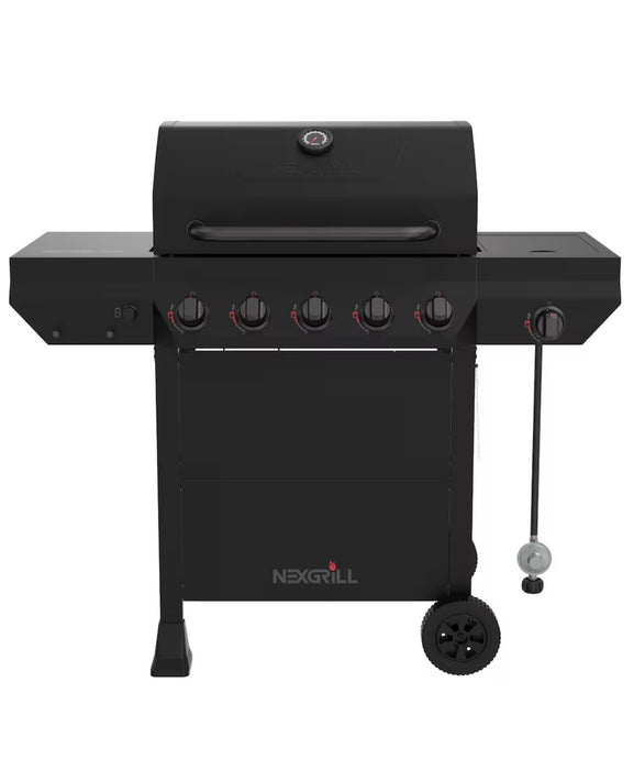 Nexgrill 5-Burner Liquid Propane Gas Grill with Side Burner in Black (new)