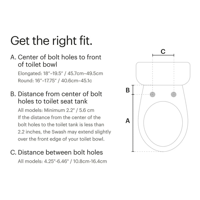 Brondell Swash Non-Electric Bidet Toilet Seat (new)