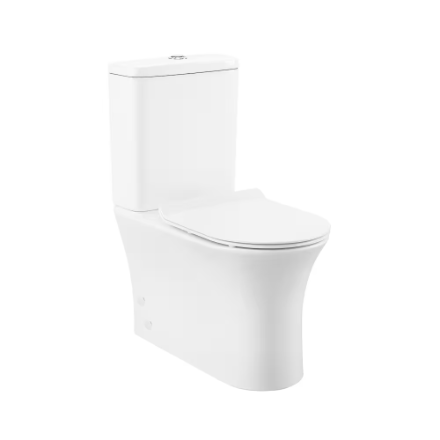 Swiss Madison Calice 1.1/1.6 GPF Two-Piece Elongated Rear Outlet Toilet Dual-Flush in White (New)
