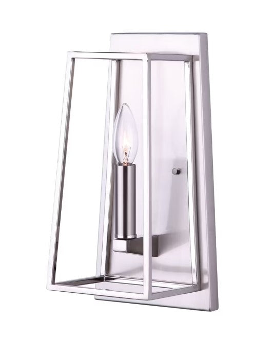 Adley 1-Light Brushed Nickel Wall Sconce