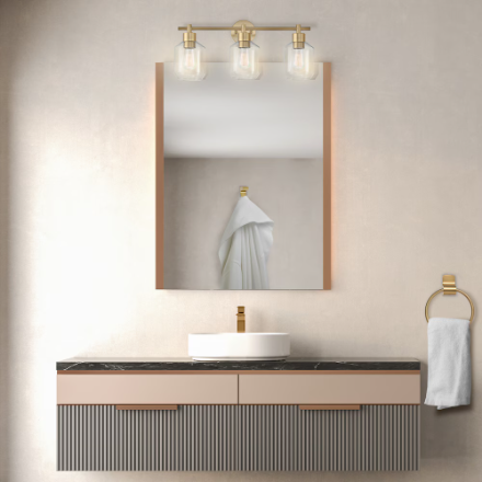 Globe Electric Cannes 5-Piece Brass Bath Set (New)