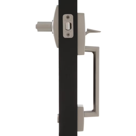 Schlage Century Satin Nickel Lower Half Entry Exterior Door Handleset and Latitude Door Lever with Century Trim Rated AAA Security (New)