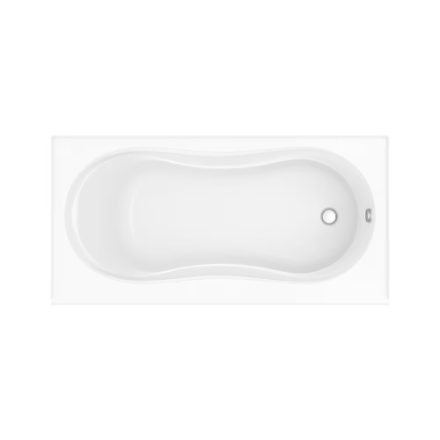 MAAX Cocoon 60L x 30W x 21H Acrylic Rectangular Alcove Bathtub, Right Drain, in White with 12-inch Soaking Depth (New)