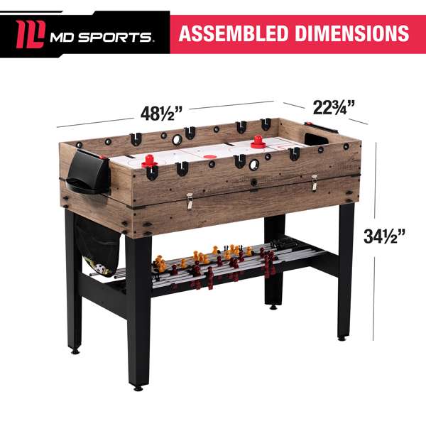 MD Sports 4 Ft. 3-In-1 Combo Game Table (Used)