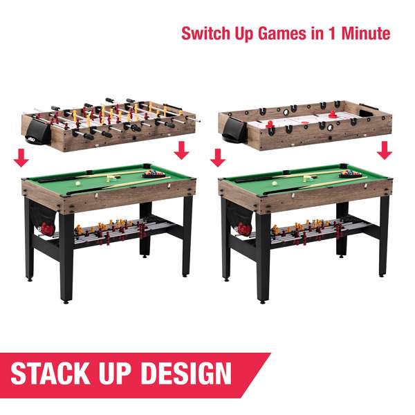 MD Sports 4 Ft. 3-In-1 Combo Game Table (Used)